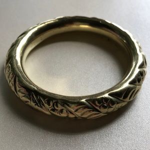 Vintage Brass Bangle Chinese Wedding Chime Bracelet